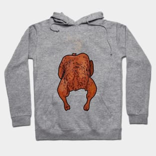 Roast chicken cartoon illustration Hoodie